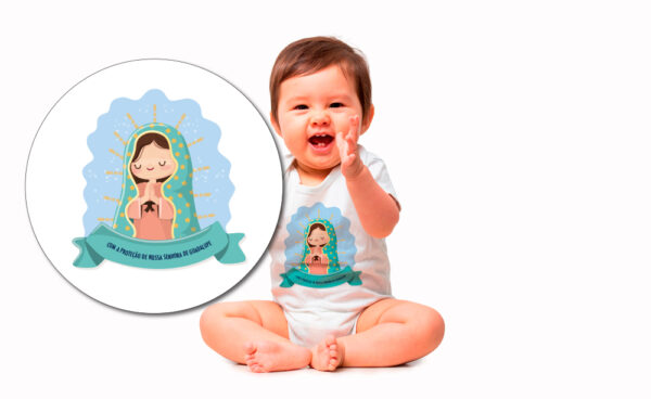 KIT Infantil: 2 Boby de bebê Nossa Senhora de Guadalupe - Image 2