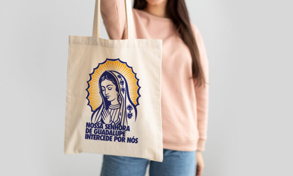 Ecobag Católica Nossa Senhora de Guadalupe Interceda por nós - Image 2