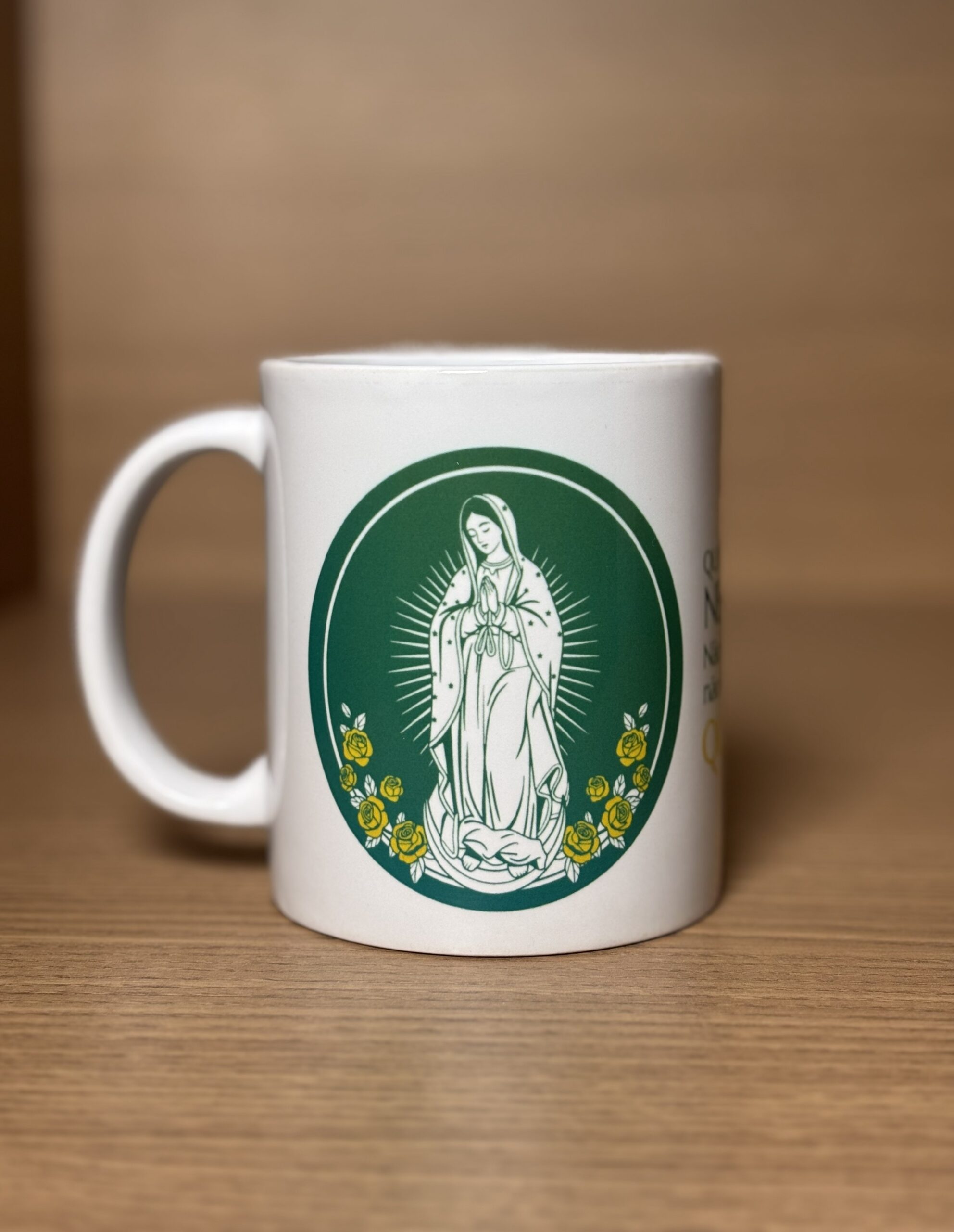 Caneca Oração de Nossa Senhora de Guadalupe - Verde